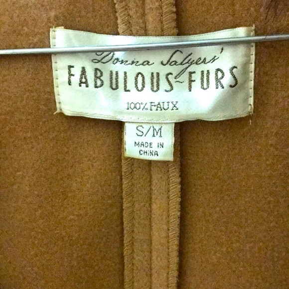 ✨Fabulous furs faux fur trimmed poncho✨ - Picture 9 of 15